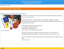 Tablet Screenshot of culture.concarneau.fr